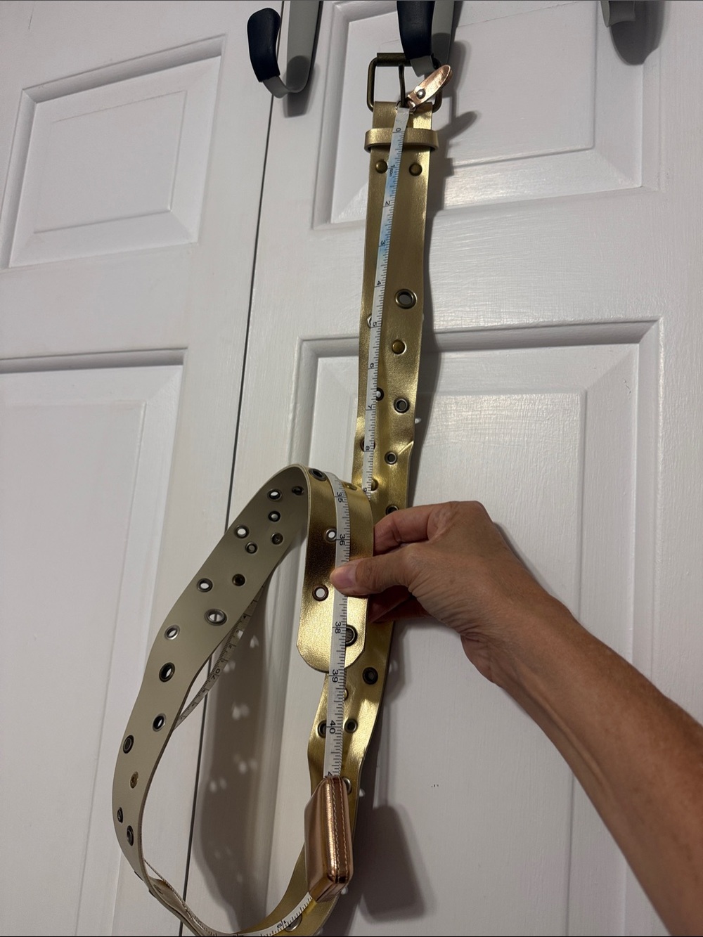 Gold Metal-Studded Belt